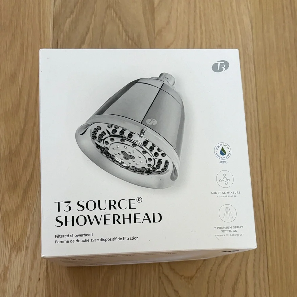 T3 Source Showerhead with Chrome Finish
